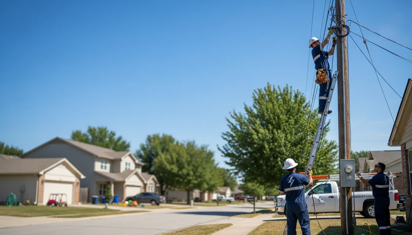 Residential electrician providing installation services in Franklin Park, NJ